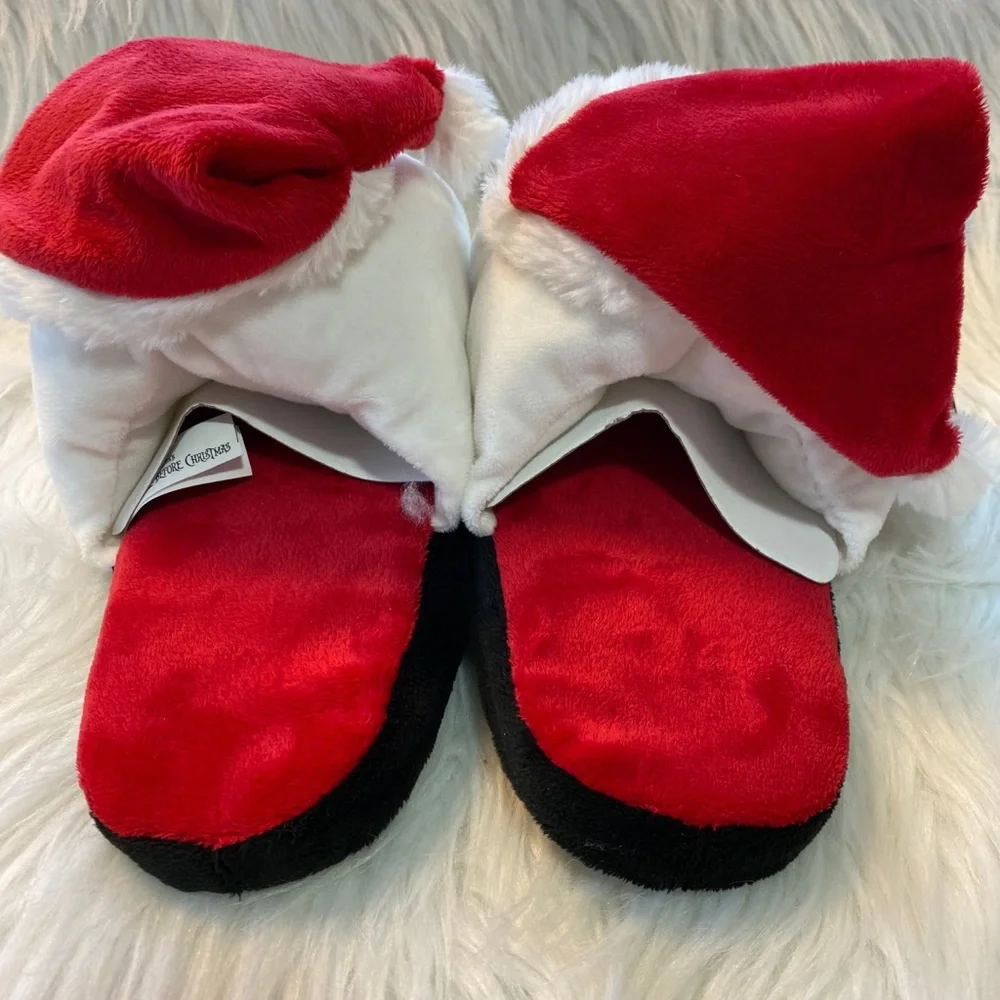 Kids XL Santa Jack Skellington Slippers